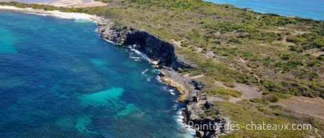 vue aérienne de l'anse à plume