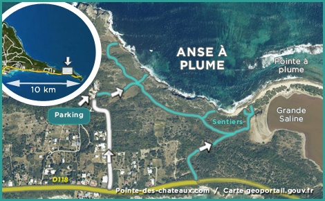 Carte de l'anse à plume