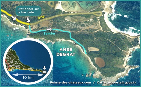 Carte de l'anse degrat