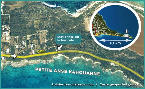 Carte de petite anse kahouanne