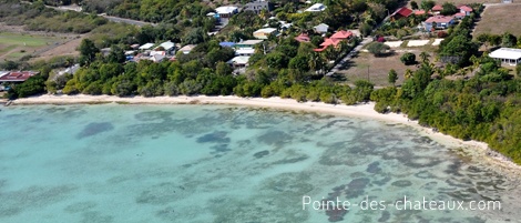 vue réduite de la plage de la coulée